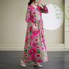 Vintage Long Skirt Flesh Covering Dress