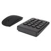 Numeric Keypad Portable Slim 2.4GHz USB Wireless Mini Black Numeric Keyboard Mouse Combo Set for Laptops Desktops PCs