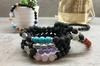 Lava Stone Bracelet With Buddha Rose Quartz