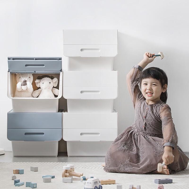 Stackable Slanted Opening Plastic Storage Box