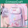 Adorable Girls Oxford Cloth School Backpack Lightweight With Cute Cartoon Design