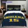 Indiana Pacers Basketball Spirit Bettwäsche(1 Bettbezug + 2 Kissenbezüge, ohne Füllung) Bettbezug und Kissenbezug Weich und bequem Bettwäsche-Set