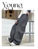 Girls' Stylish Fleece-Lined Cargo Pants - Autumn/Winter 2025, Thickened Straight-Leg for Jazz Dance & Everyday Wear