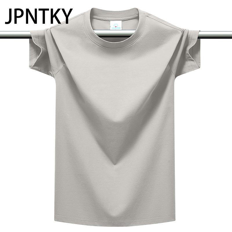 JPNTKY Cotton Short Sleeve T-shirt Men's Fashion Loose Half Sleeve Shirt Printed Compassionate Shirt