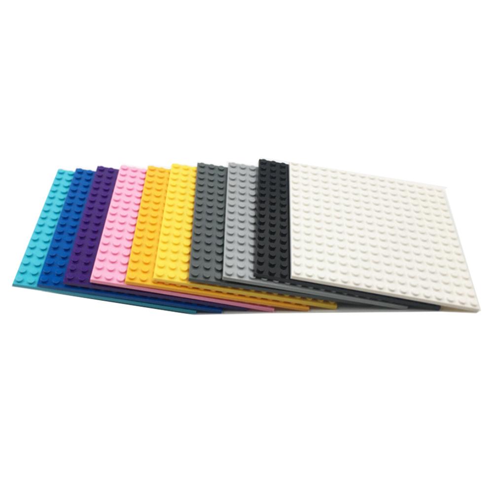 2PCS Double-sided Baseplates 16x16 Dots DIY Building Blocks Bricks 16*16 Assemblage Construction Toys Works With Featuring 91405