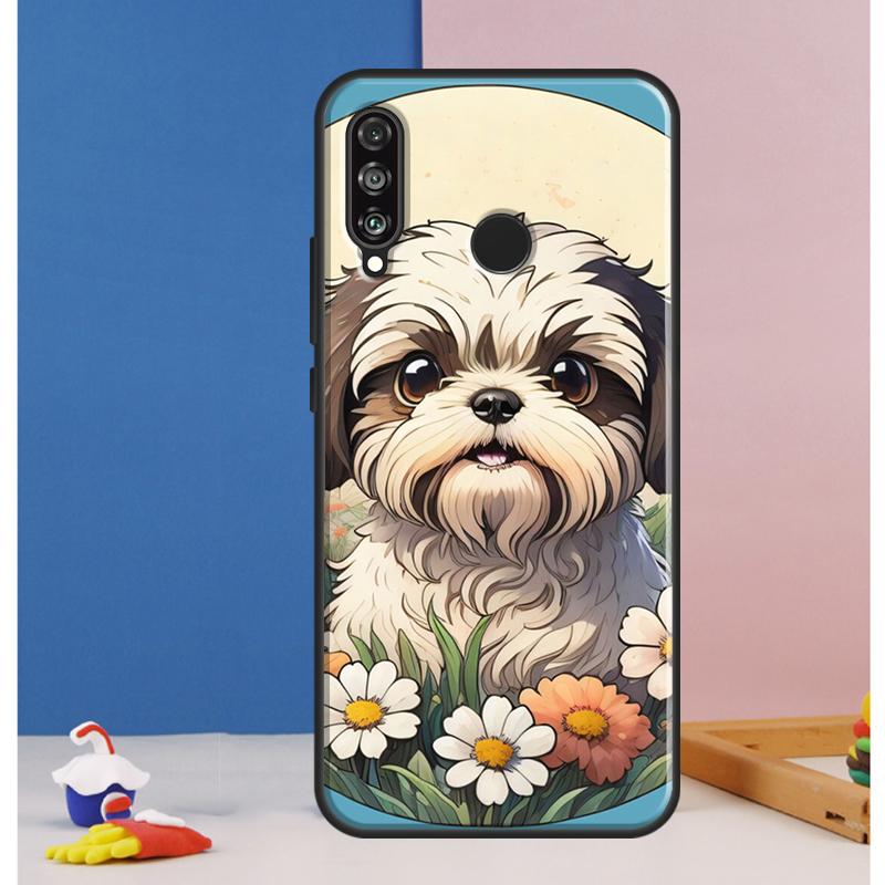 Cartoon Shih Tzu Dog Case For Huawei Nova 12i 11i 8i 7i 12s Y73 Y70 Y90 Y60 Y72 Y61 Y91 9 10 SE P40 Lite P30 Pro