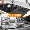 Foldable silicone draining divided draining for over the dish drainer mat, rack, sink, space-saving, heat-resistant, non-slip, rust-resistant, rack,