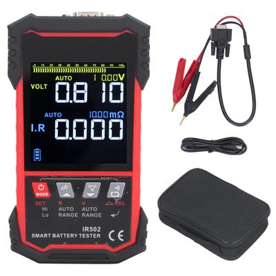 Tester napięcia rezystancji wewnętrznej akumulatora do łodzi kempingowej, ciężarówki, 3,2-calowy kolorowy ekran LCD TN DC0,00 V