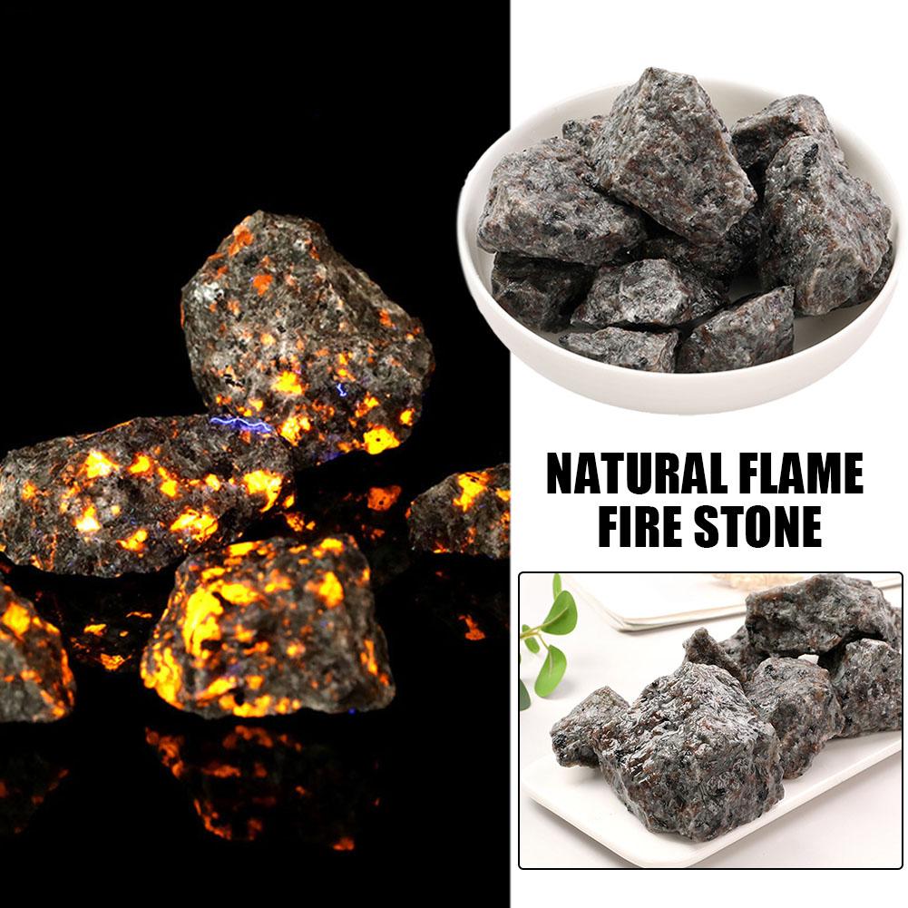 Unique Natural Flame Fire Stone Multiuse Aromatherapy Decor Office Decoration Radiation Stone Home Glowing Beautiful Ultrav G7U0