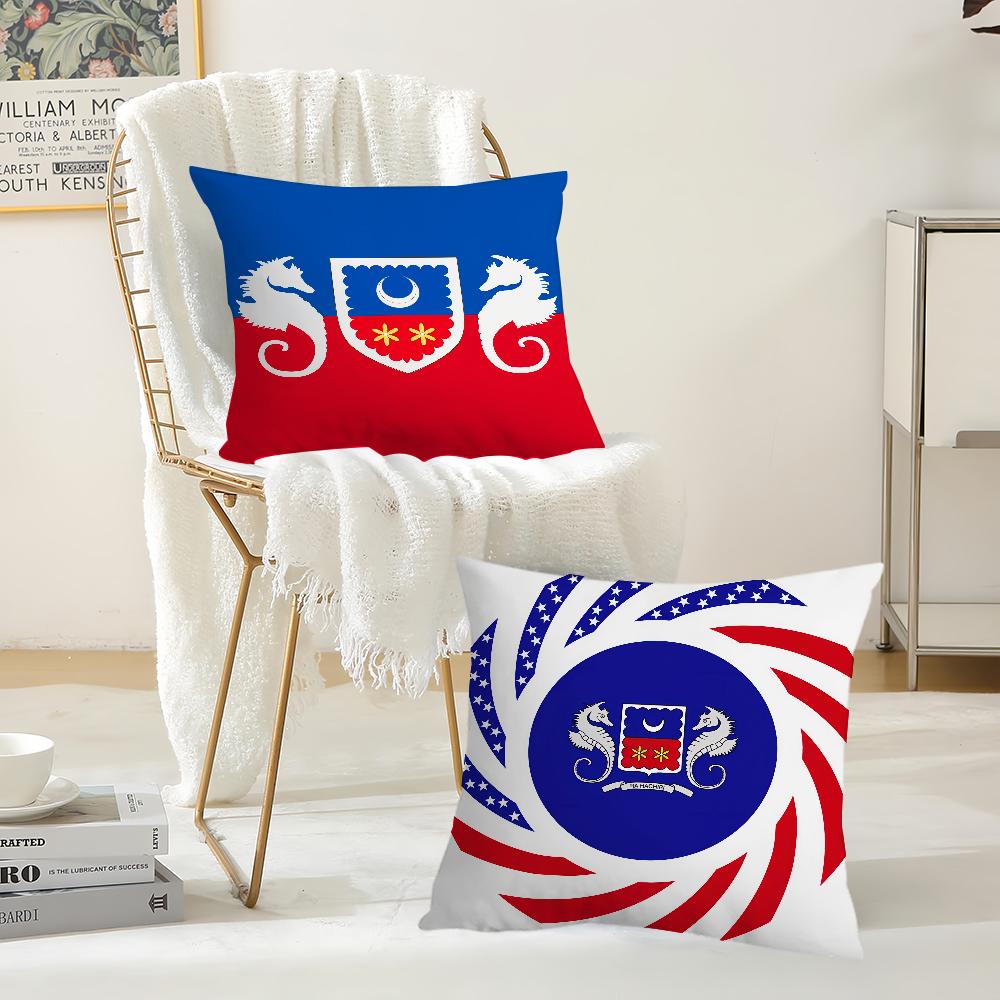 The Mayotte Flag Pillow Case Suitable For Bedrooms Living Rooms Cars Home Decoration