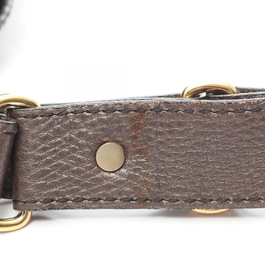Used CELINE Messenger bag Shoulder Bag leather Brown Used Women