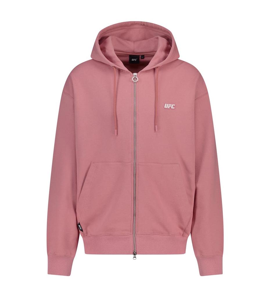 UFC SPORT Ufc Basic Relaxed Fit Zip-Up Hoodie Rose Pink U2Hdv1303Rp