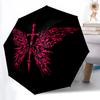1pc Butterfly Sword Automatic Open/Close Umbrella, Windproof, Folding Compact Umbrella with Lightweight Design for Women/Men033