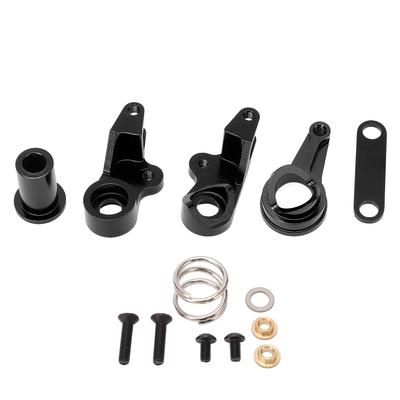 Aluminum Alloy Steering Group Kit for Traxxas 1967 C10 Drag Slash RC Car Upgrades Parts Black