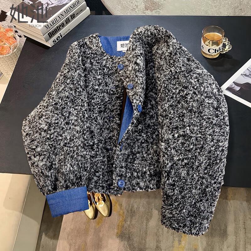 

Tachi Women s Round Neck Lamb Wool Down Jacket L