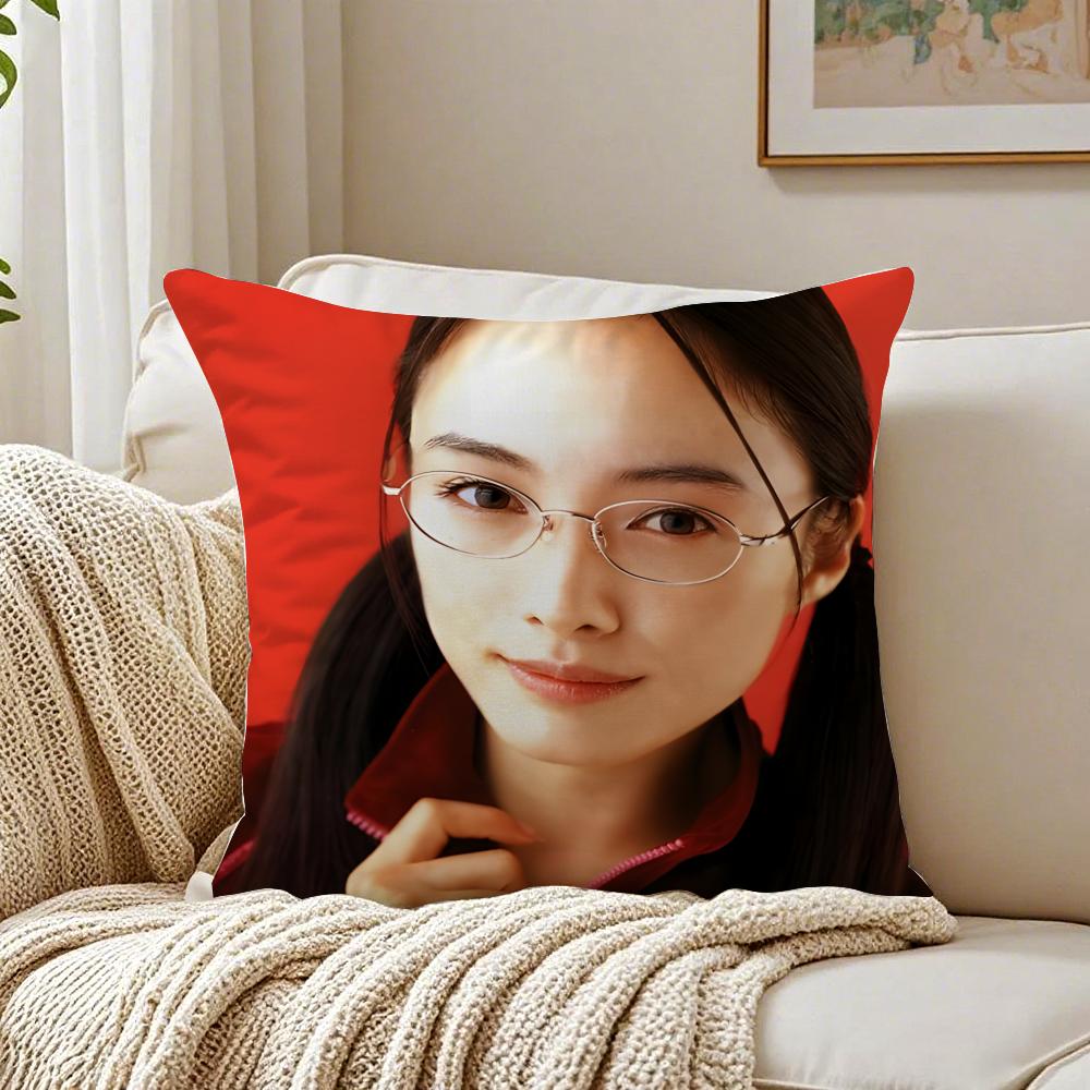 

Yukie Nakama Pillow Japanese Actress Cushion Cushion Cover Pillowcase Antidustmite living Room Sofa Decor Cushion Room 30X30cm