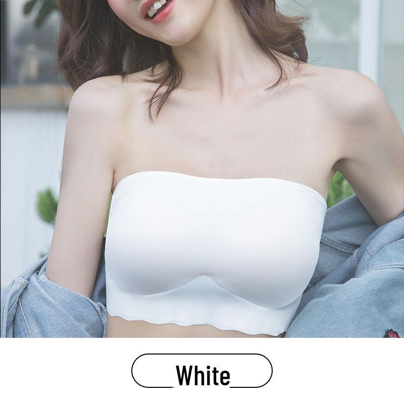 

Топ-труба Push-Up без бретелек : Нескользящая, без стального кольца, красивый дизайн спинки. L