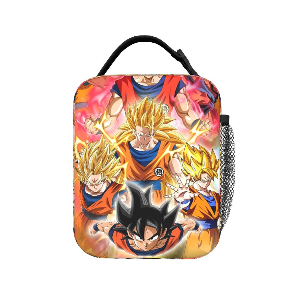 Goku Plus Shenron Borsa Termica per Pranzo Borsa Frigo Riutilizzabile, Contenitore per Pranzo Kakarot DBZ Borsa Spaziosa Porta Pranzo Borsa per Cibo Lavoro Gite