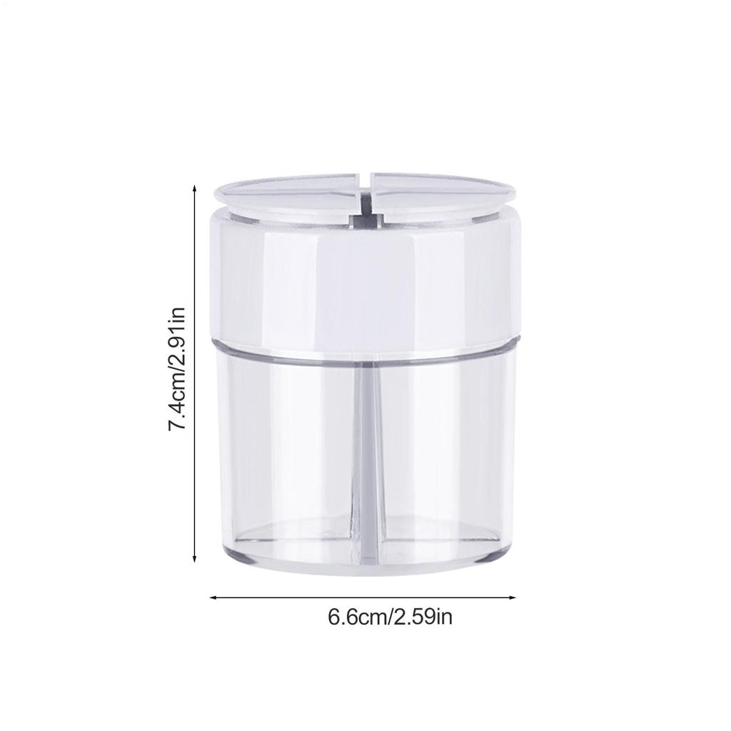 Seasoning Jars Seasoning Container Clear 4 Grid Seasoning Bottles  Outdoor Camping Seasoning Container Kitchen Gadget