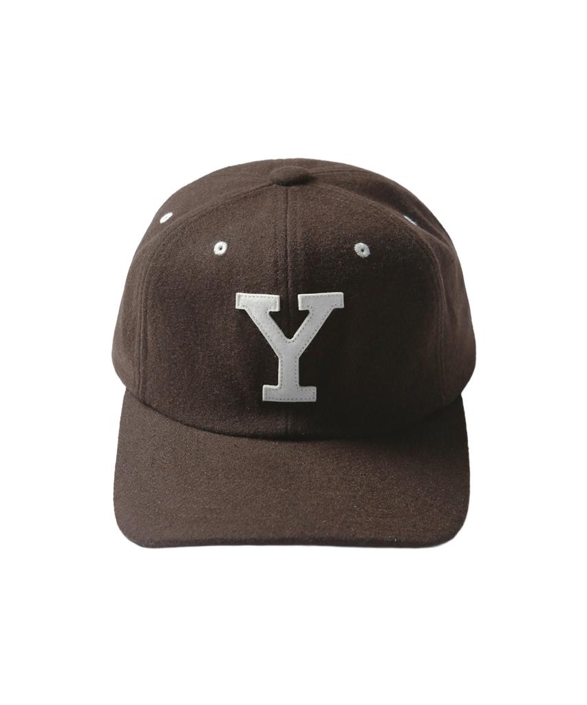 YALE Wool Leather Strap Cap_Dark Brown
