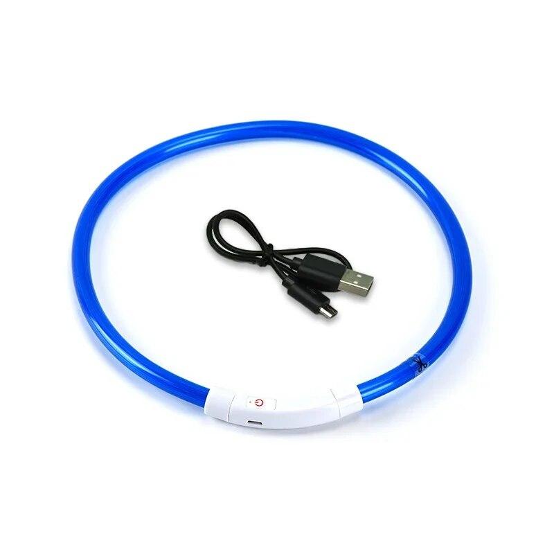 Obroża Led Luminous Usb obroża dla kota i psa 3 tryby światło Led świecące zapobieganie stratom obroża LED dla psów akcesoria dla psów