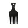 Colorful Anti-Static Plastic Hair Comb Set for Salon & Men's Styling, Including Fork Comb and Hairpin.