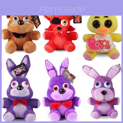 Fnaf Five Nights At Freddy's Vänner Plyschleksak Mjuk Present 18/25cm Gul Brun Lila Blå Röd Vit