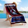 Avalanche Team Logo Customizable Name Beach Towel High Absorbency & Quick-Dry