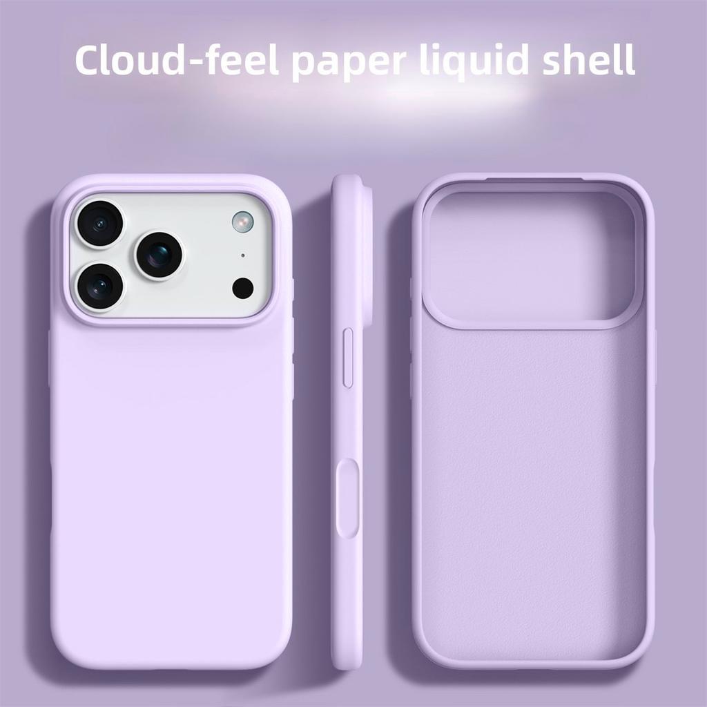 Liquid Silicone Phone Case For iPhone 17 Pro Max Air 15 14  Plus 13 12 11 16 Pro Silky Feel Shockproof Protector Soft Back Cover