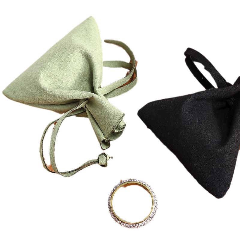 Digu Premium Microfiber Jewelry Drawstring Bag with Custom Logo Option