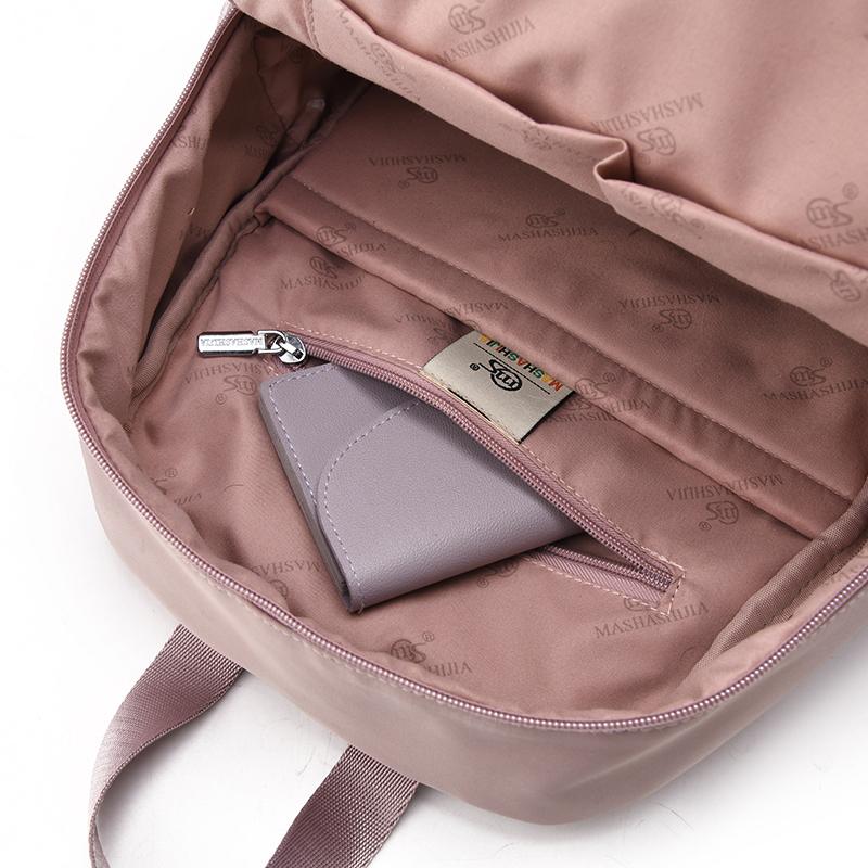 Fashion Backpack Female Waterproof Nylon Daypack Women Shoulder Bag Lightweight Travel Rucksack Multiple Pockets Schoolbag