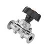 Sanitäres Edelstahl 316L Tri-Clamp Membranventil Schnelle Installation Außendurchmesser 50,5 mm für Prozesssteuerung
