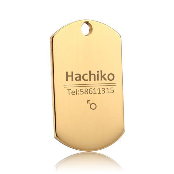Personalized Stainless Steel Pet Name Tag - Anti-Lost Custom Dog Tag and Collar Nameplate