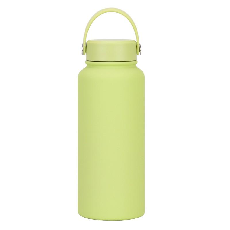 1L Stainless Steel Vacuum Insulated Water Bottle With Wide Mouth Portable Outdoor Sports Travel