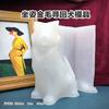 Big Golden Retriever Silicone Mold Pet Dog Cake Decorative Fondant Mould Animal Guardian Dog Plaster Epoxy Resin Mold