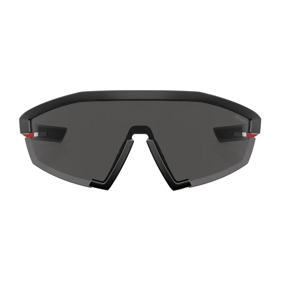 Prada Logo Arm Nylon Irregular Shape Sunglasses Unisex sunglasses Black PS03ZS1BO06F