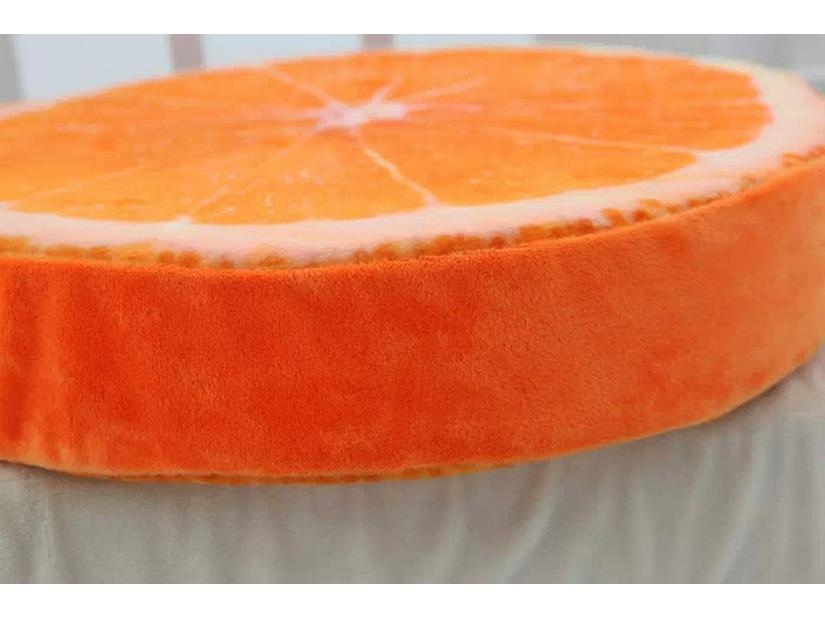 Creative Fruit Plush Toy Set: Watermelon, Orange, Dragon Fruit Cushions - Cute Nap Pillows