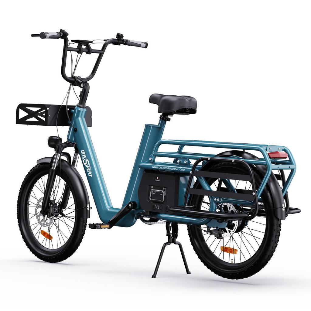 OneSport OT01 Electric Bike Cargo E-bike 650W 20 Inch Tires 48V 27AH 1296Wh Support APP Hydraulic Disc Brakes LCD Display