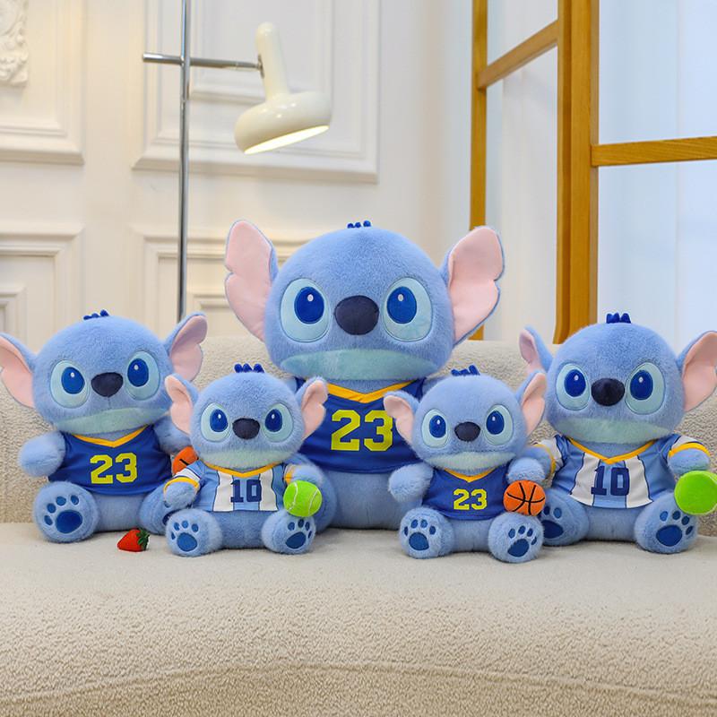 Plush Stitch Bear With Basketball Design For Kids Room Decor And Collectible Gift