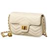 Genuine Leather Women's Bag 2025 New High-End Fashion Small Gold Ball Quilted Chain Top Layer Cowhide Single Shoulder Crossbody