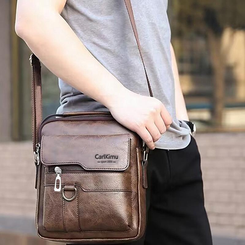 Trendy Business Backpack Trendy New Bag Official Document Handbag Vertical Style Shi Handbag Shoulder Bag Casual Crossbody Bag Male