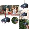 Adorable Moodeng Christmas Hippo Ornament Cartoon Resin Tree Decoration Gift