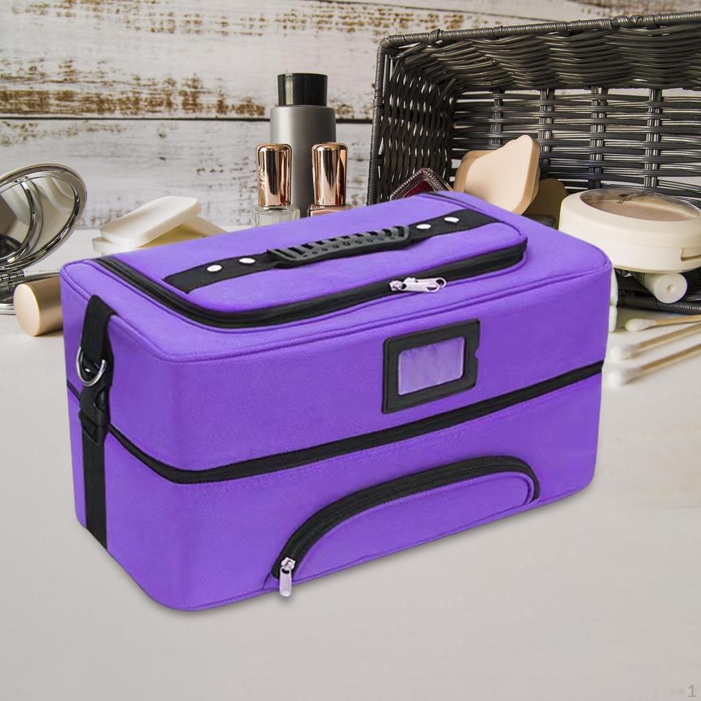Makeup Bag Make Up Organizer Waterproof,with Divider,Professional,Makeup Case,Nail Polish