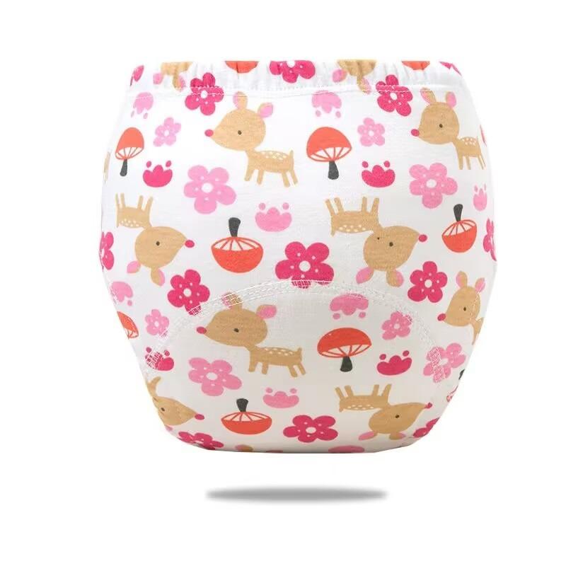 Cartoon Printed Breathable Baby Reusable Diaper for Bedroom Nappy Shorts Training Pants