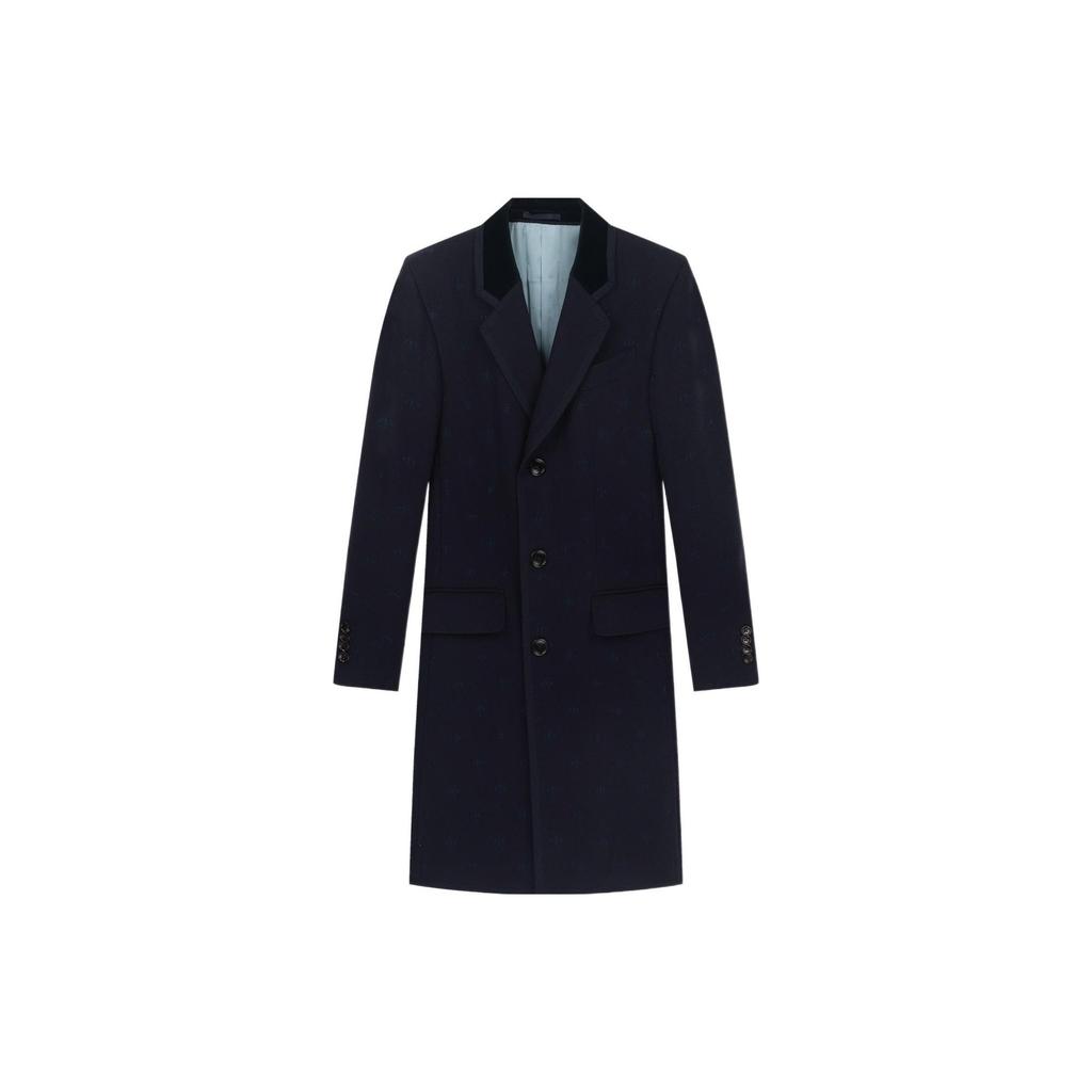 Gucci Coats Men's Black Suit Collar Moderate Straight Fit 522526-Z510C-4240