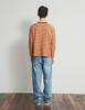 LORES Textured Striped L/S Tee - Brick