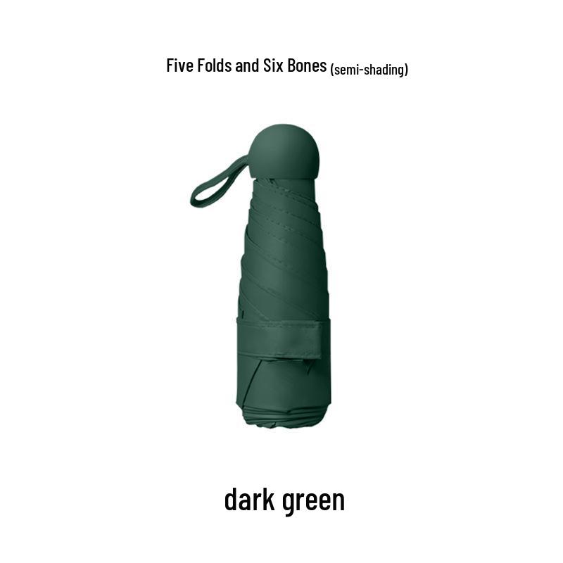 Compact UV Protection Dual-Use Mini Umbrella for Sun and Rain
