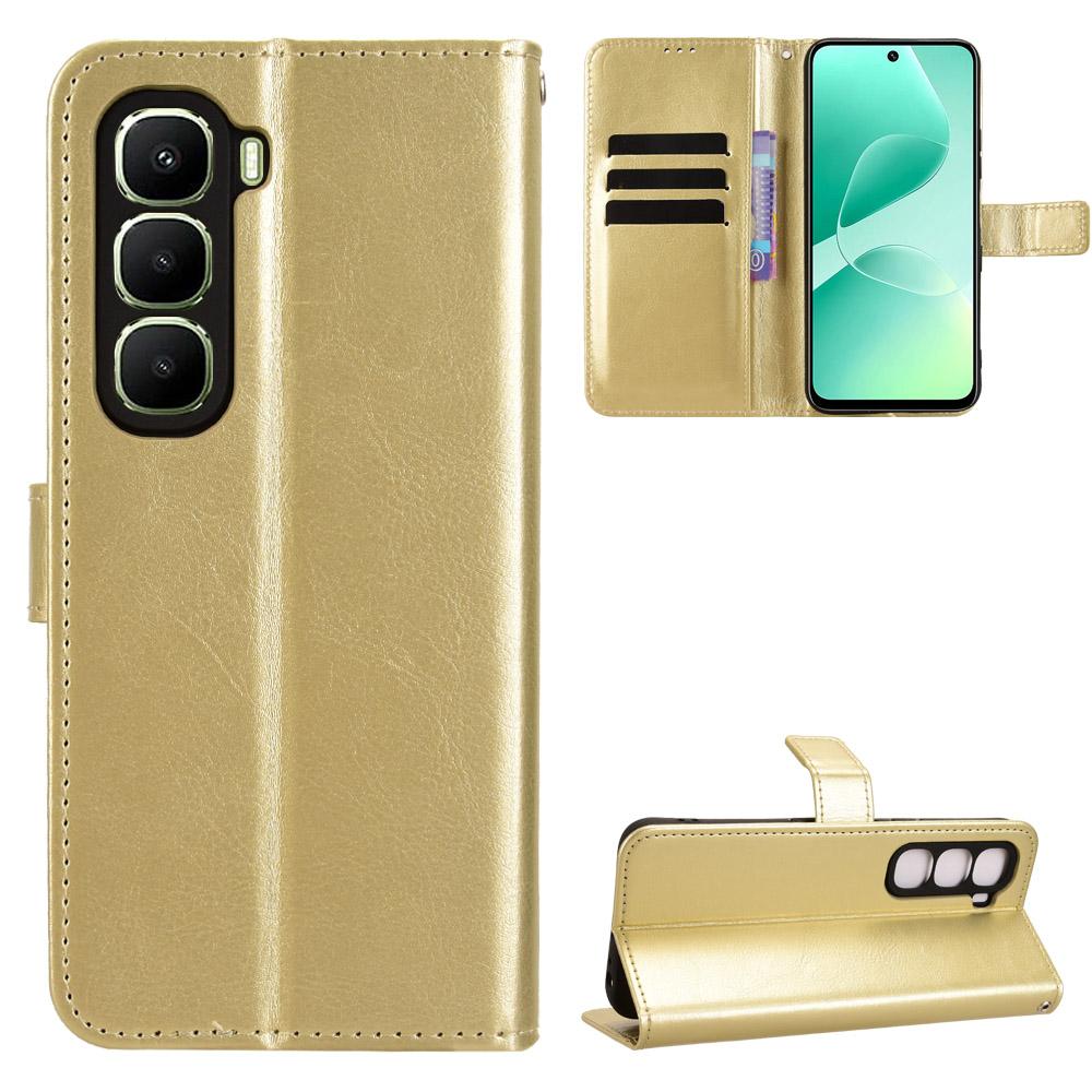 Flip Cases for Infinix Hot 60i 4G PU Leather Full-Body Protection Shockproof Durable Retro Phone Case