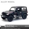 1/24 Alloy Off-Road Vehicle Model Pull-Back Toy with Sound & Light