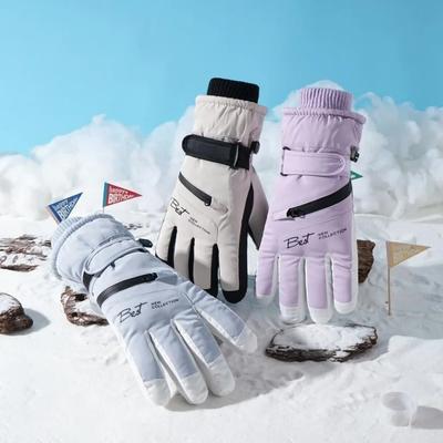 Rutschfeste Touch-Skihandschuhe Wintersport-Handschuhe Snowboard-Zubehör Wasserdichte Tasche Warm Herren- und Damen-Handschuhe